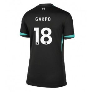 Liverpool Cody Gakpo #18 Replika Udebanetrøje Dame 2024-25 Kortærmet